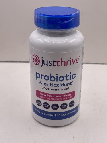 5x Just Thrive Probiotic & Antioxidant Spore Based Supplement 30 Capsules Each - Picture 2 of 5