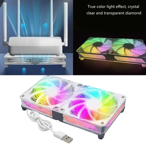 Router Cooling Fan PC Coolers TV Box Wireless Quiet 120mm Cabinet Cooling Fan