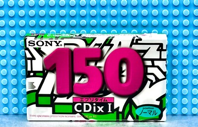 SONY  CDix-I   150  1995  JAPAN  TYPE I     BLANK CASSETTE TAPE (1) (SEALED)