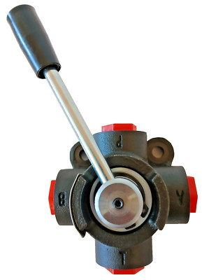 4 Wege manuelles Drehregler Umschaltventil 3/4'' portiert - 120 L/M