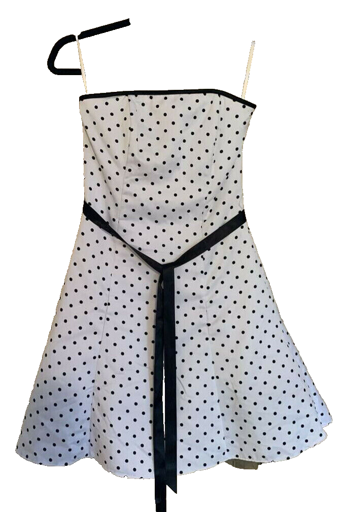 black white red dress Women's It's a Classic & Cotton Eyelet Strapless Midi | Size: S Ankle Length creating a striking and long jeans denim dress Select Shoes Size:44