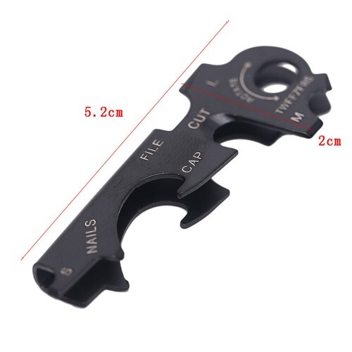8 in 1 Multitools Stainless Steel Keychain Outdoor Survival Tool Gear Gad-qj - Bild 2 von 12