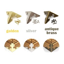 12X Antique Wooden Jewelry Box Wine Chest Gift Box Corner Protector with Nails