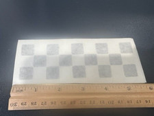 OLD SCHOOL SMALL SHEET BLACK CHECKERED STICKER FOR BMX FRAME NUMBER PLATE