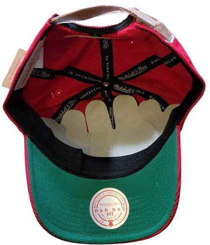 Gorra Mitchell & Ness roja con correa Bubba Gump Shrimp Co. nueva con etiquetas - Imagen 6 de 11