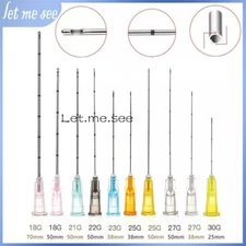 Micro Cannula with Puncture Blunt Tip for Fillers 14G/16G/18G/21G22G/23G/25G27G