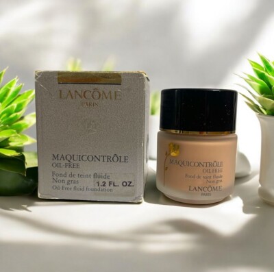 Lancome Maquicontrole Oil-Free Fluid Foundation 02 Lys Rose 1.2 oz RARE