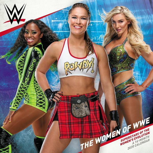 Official WWE Authentic The Women of 2020 Wall Calendar Multi for sale