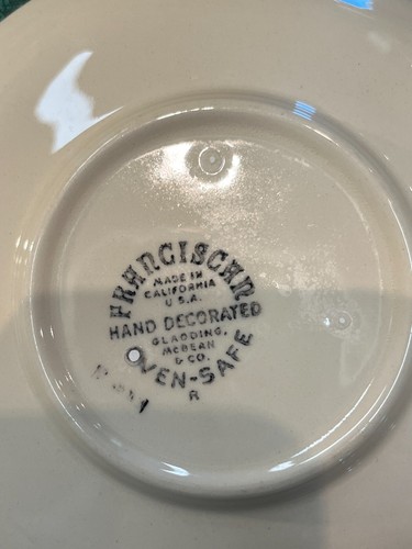Franciscan Desert Rose saucer, California USA various stamps (all photos) - Picture 4 of 6