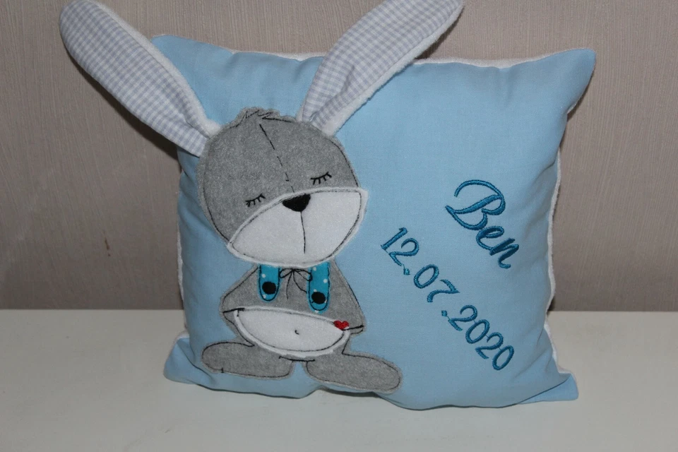 HANDMADE Kissen mit Namen,Wunschname,Taufe,Geburt,Geschenk,Kinder