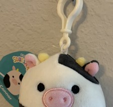 NEW Squishmallow Cow Clip CONNOR 3.5 Inch Soft Plush New      