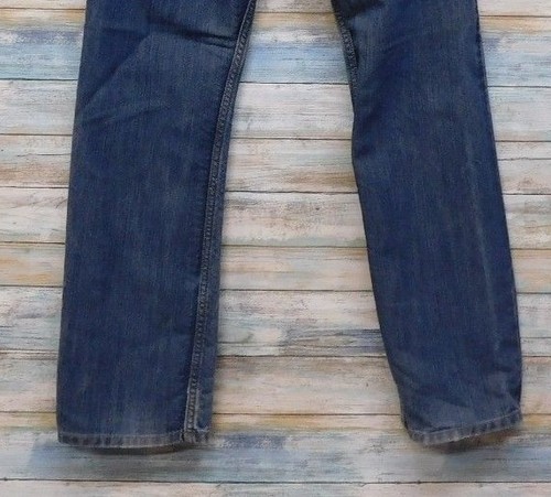 Levis Boys Jeans Denim 16 16x28 514 Slim Straight Blue - Picture 8 of 8