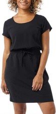 32 Degrees Ladies' Soft Twill Drawstring Dress, Black, XL