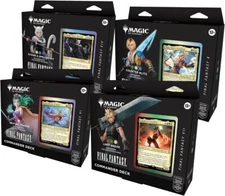 *Sealed Final Fantasy Commander Deck Display (Set of 4)* Magic MTG -Kid Icarus-