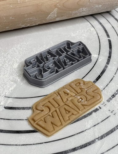 Galaxy Wars Logo Cookie Cutter And Mold ("S" Size, 3”x1.5” Inch-Scale) - 第 4/7 張圖片