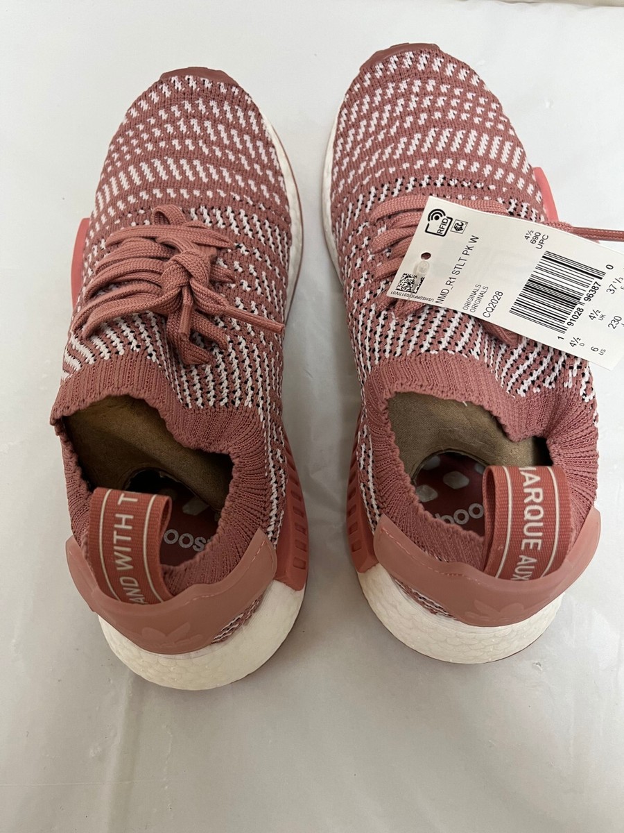 Pink Adidas Nmd R1 Stlt Pk W Adidas Pink/White W6 US FREE SHIPPING