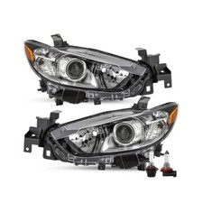 Headlight Replacement for 2014,2017 Mazda 6, Halogen, Driver & Passenger