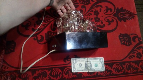 Vintage night lamp Flame - Crystal Made in the USSR in the 50s carbolite + glass - Picture 10 of 12