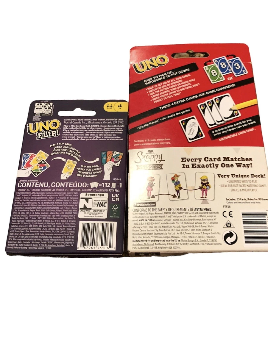 UNO Family Card Game Snappy Dressers Card Games 10 Ways to Play
