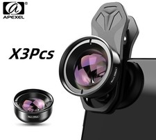 APEXEL 3Pcs 100mm Super Macro Phone Camera Lens HD 10x Macro For All Smartphones