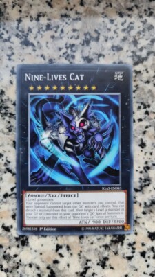 Nine-Lives Cat - IGAS-EN083 - 1.Edition - Near Mint - Ultra Rare Monster