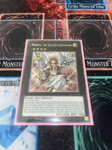 Minerva, The Exalted Lightsworn Secret Rare 1st Edition BLLR-EN044 Yugioh