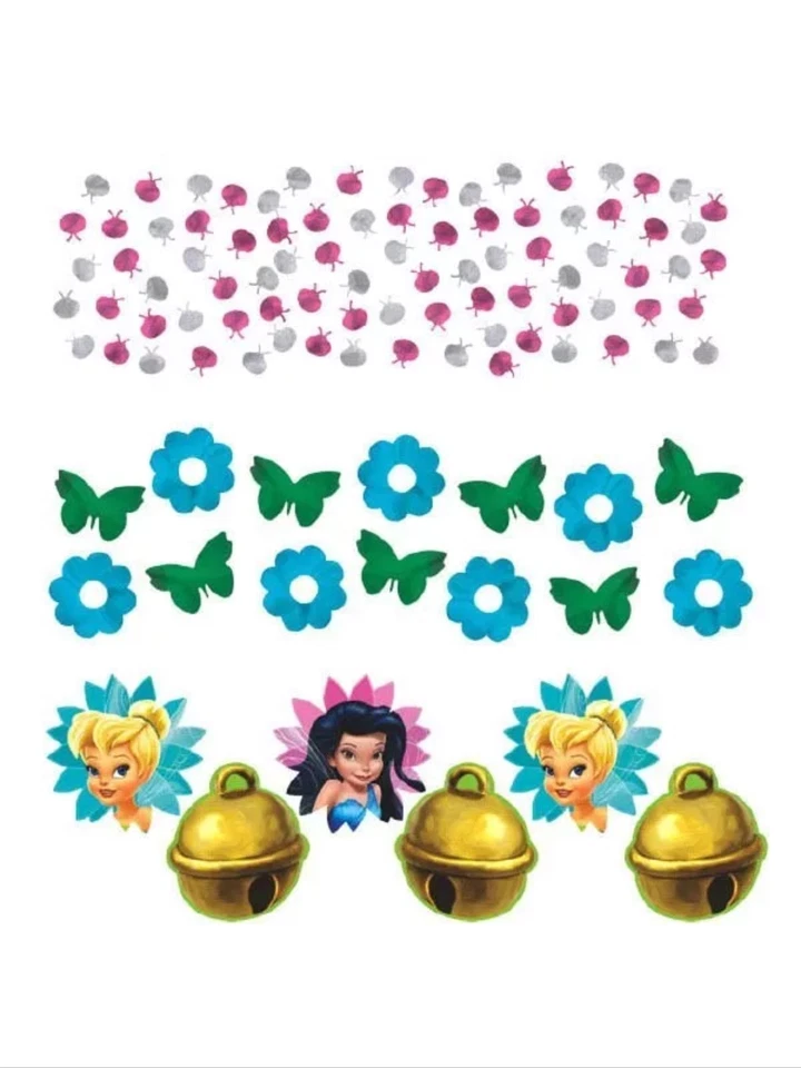 Tinker Bell Fairies Party Supplies Confeti 1.2oz Value Pack Foto 2 de 2