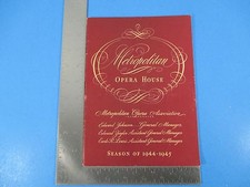 1944-1945 Metropolitan Opera House Program Die Walkuere Lauritz Melchior S3377