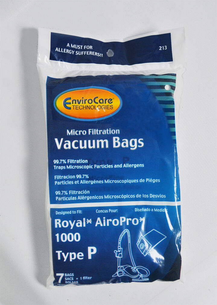 Royal AiroPro 1000 Vacuum Cleaner Type P Bags RY1000