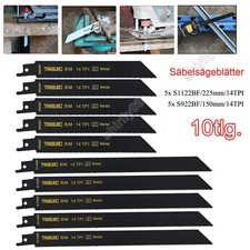 10x Säbelsägeblatt BiMetall S1122BF S922BF Profi Sägeblätter Säbelsäge Metall
