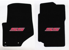 New 2007-2009 Trailblazer Floor Mats Black Carpet Embroidered Ss Logo In Red Pr