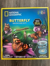 National Geographic Butterfly Growing Kit for Child 4 Brand New Sealed In Box