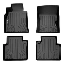 SMARTLINER SA0408/B0408 Front/Rear BLACK Floor Liners for Infiniti Q70