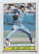 Jerry Garvin 1979 Topps ON-CARD AUTO Buyback HA Retrograph Blue Jays Autograph
