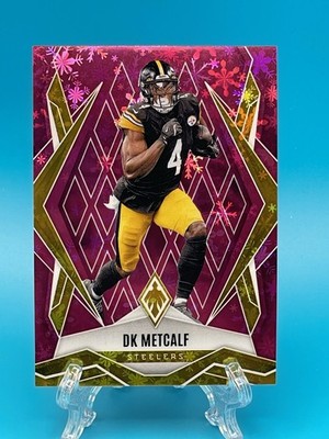 2025 Panini Phoenix DK Metcalf #4 Pink Winter /299 Pittsburgh Steelers