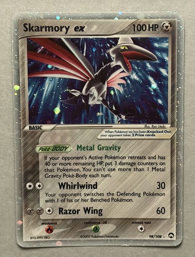 Pokemon TCG Skarmory EX 98/108 Power Keepers Holo Rare 2007