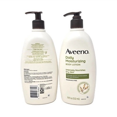 Aveeno Daily Moisturizing Lotion Prebiotic Oat 18 fl oz 2 Pack