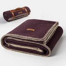 Molithe 100 Wool Blanket 62x86 - Warm, Washable for Camping  Outdoors
