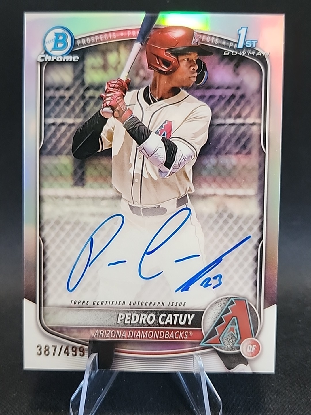 2025 Bowman Chrome Pedro Catuy Refractor Auto /499 CPA-PC 1ST Bowman Dbacks