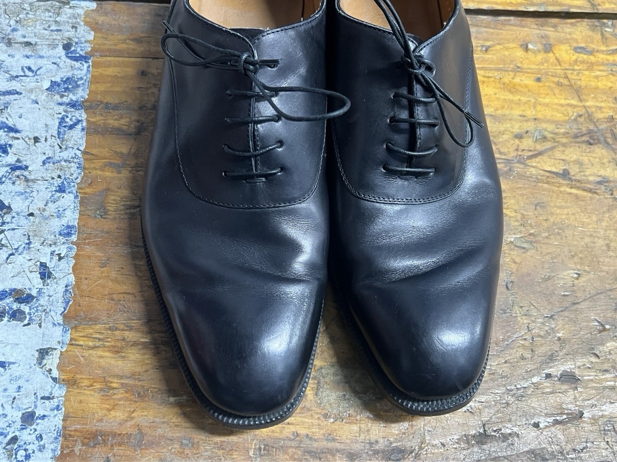 Ralph Lauren Purple Label Black Oxford Dress Shoes 10D Made In