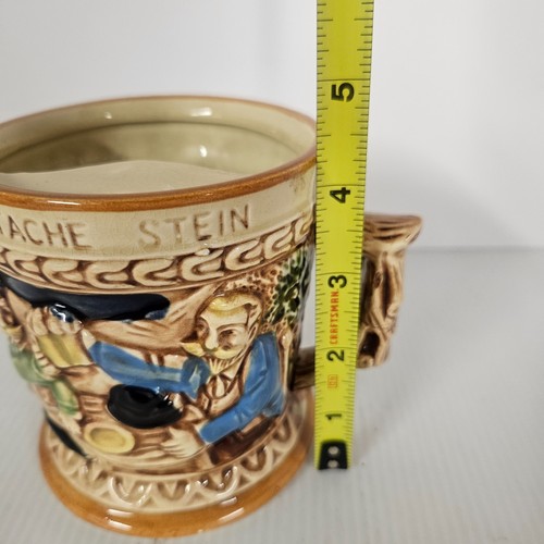 Schnurrbart Stein/Becher Taverne Szene mit Hirsch Hirsch Porzellan Made in Japan Vintage - Bild 7 von 9