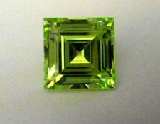 Natural Peridot 3mm Princess Wholesale Lot of 10 Stones