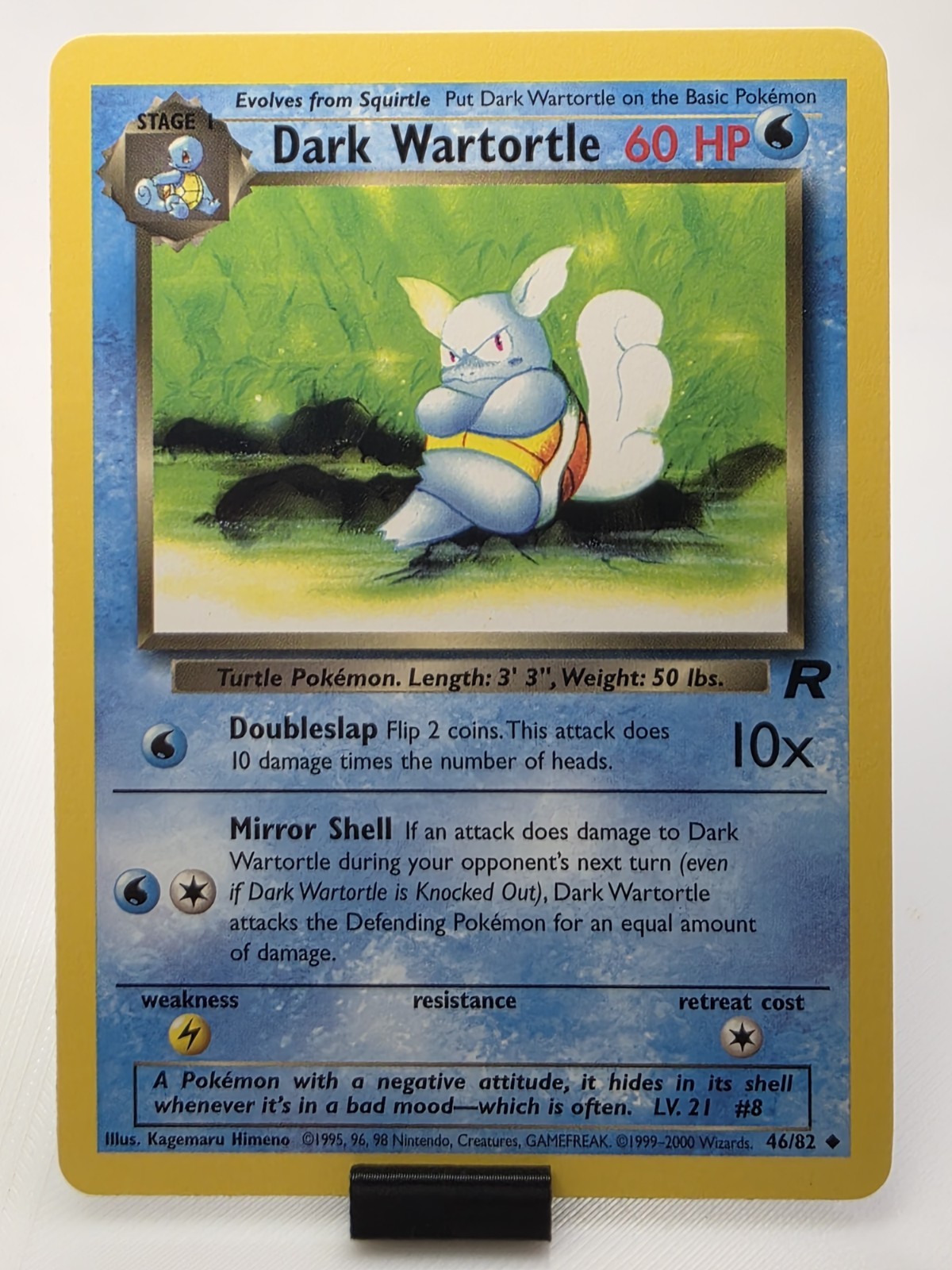 Dark Wartortle 46/82 Uncommon Team Rocket Pokemon LP