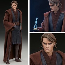 Star Wars The Clone Wars Animated Anakin Skywalker 1:6 Figur Sideshow OVP Neu