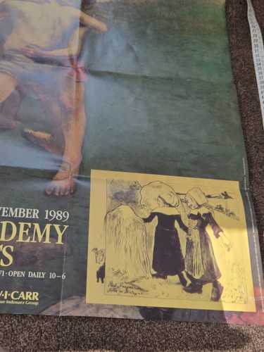 1989 poster for the "paul Gauguin exhibition Royal Acad Arts Burlington 1989 - Picture 10 of 11