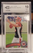 2011 Topps #70 Andy Dalton Rookie RC Cincinnati Bengals football card BCCG 10. rookie card picture