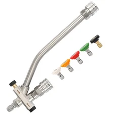 Foam Cannon Dual-Connector Accessory, Pressure Washer Double Tip Attachment f...