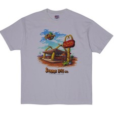 Vintage 1994 The Flintstones Roc Donalds Movie Promo Tshirt Size XL