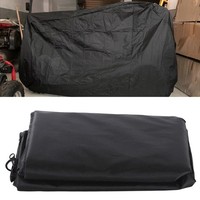 210D Oxford Fabric For Quad Bike Cover Windproof Elastic Hem Black ATV Cover