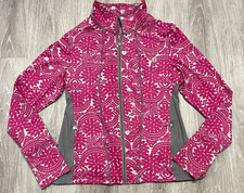 Eleven Venus Williams medium jacket tennis athletic HOT PINK pockets stretch